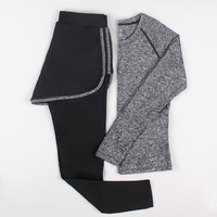 意璐佳长袖长裤 秋天运动套装瑜伽服薄款休闲瑜珈跑步健身套装女