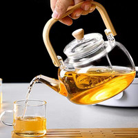提梁壶大容量煮茶壶泡茶壶玻璃茶具家用可电陶炉煮茶壶玻璃耐高温