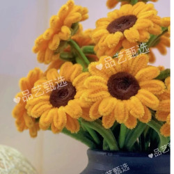 向日葵材料爆款加密新手手残党入门锌特亲子手工DIY（非成品）