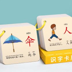 幼儿园识字卡片学习启蒙宝宝看图认字提升儿童象形汉字早教闪卡片