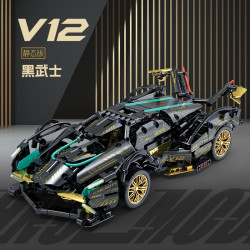 兰博基尼V12静态版积木跑车拼装模型成人积木拼装玩具高难度汽车