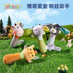 祖利宝宝 新品婴幼儿动物安抚BB棒0-1岁抓握训练玩具新生儿捏捏乐
