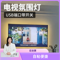 正白暖白光免接线灯带 电视背景轻奢简约客厅卧室氛围感升级灯