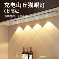 智能感应灯长条家用充电小山丘灯带玄关氛围灯照明人来即亮磁吸灯