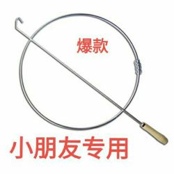 滚铁环小学生滚铁环玩具铁环圆环推铁环滚铁圈推铁圈儿童趣味玩具