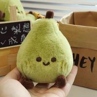 福花韵 梨想成真钥匙扣玩偶可爱小鸭梨挂件卡通包包装饰品毛绒公仔