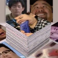 58张无字通用表情包贴贴纸搞笑沙雕趣味网红爆款手账笔记本贴画