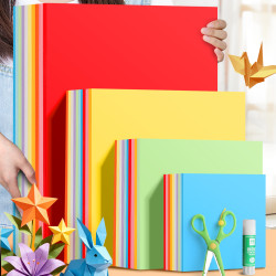 反转 A4双面折纸彩纸套装正方形小学生手工制作专用硬卡纸A3剪纸全彩色