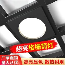 拉伯塔 led格栅灯照明15x15嵌入式吊顶超亮吊顶灯方形筒灯10x10方灯射灯