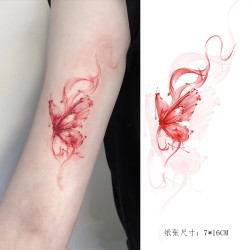 雾蝶纷飞 彩色蝴蝶纹身贴手臂锁骨浪漫少女心纯欲风 防水防汗持久