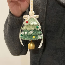 扭扭棒圣诞树挂件手工diy雪花苹果氛围感圣诞树材料包个人用品