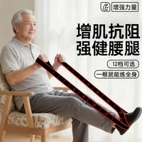 朋意 拉绳抗阻增肌数字阻力带中老年专用锻炼臀大肌腿部肌肉训练弹力带