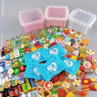 微缩玩具食物小学生惊喜蓝色独立袋批发100款奖品超市独立包装小