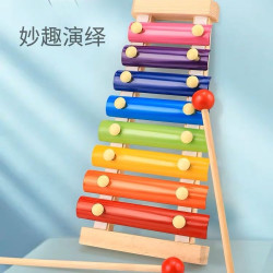 点砚多功能手敲婴幼儿童敲击乐器宝宝玩具音乐木质益智幼儿玩具