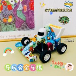 梵嘉迪 F1合金赛车亚克力盒装儿童玩具车摆件回力3-6岁益智送礼