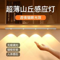 家用长条自粘充电客厅卧室灯条形照明磁吸灯条最新款智能三色灯带