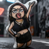 《糕糕》4岁毛绒玩绒玩具大同文创搞笑搞怪发声玩具通用钥匙链毛绒