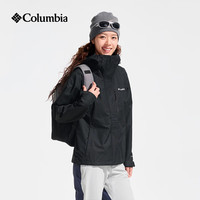 Columbia 冲锋衣女26秋冬新款户外透气防风防水单层运动连帽夹克外套WR0533 010 M