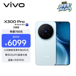 vivo X300 Pro 卫星通信版 5G手机 16GB+512GB 自在蓝