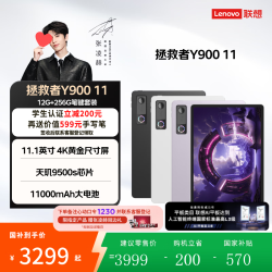 联想 拯救者Y900 11 2026新款AI平板电脑二合一平板官方旗舰店 12G+256G 冰魄白 常规版