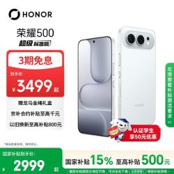 荣耀 500 5G手机 12GB+256GB 月光银