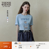 TEENIE WEENIE 小熊女装圆领T恤 蓝色 M