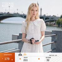 TEENIE WEENIE 小熊夏装公主裙连衣裙法式可爱娃娃裙女白色裙子 白色 170/L
