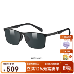 海伦凯勒 H2553 偏光驾驶镜 半光哑黑框经典蓝绿镜片 太阳镜