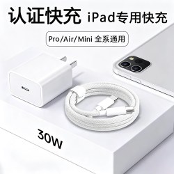 Tehaola 特好拉适用苹果ipad平板充电线ipadpro1/2/3代双typec编织数据线air4/5/mini6/7正品30W超级快充线Mac笔记本p
