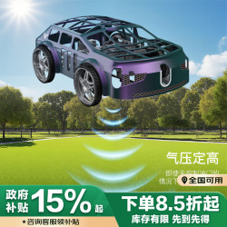兽无人机 遥控飞车陆地/空中飞行二合一攀爬全地形遥控飞机漂移赛车儿童紫色双电