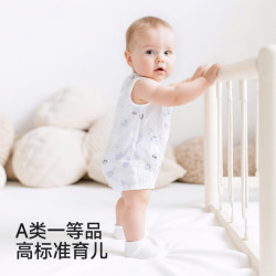 英氏 婴儿连体衣男宝女宝家居服连身衣莫代尔夏季哈衣