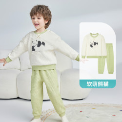 ibaby 英伦宝贝  儿童春秋  圆领套装-软萌熊猫