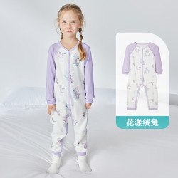 ibaby 英伦宝贝儿童恒温针织长袖连体衣 花漾绒兔