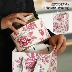 云南墨红玫瑰冻干玫瑰花茶礼盒花茶大朵正品罐装年货送礼食用盒装