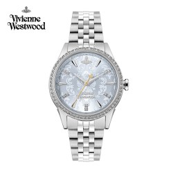 Vivienne Westwood 西太后手表女满钻女表浮雕表盘女士百搭显白气质优雅银色腕表