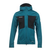 MAMMUT 男款软壳夹克户外休闲运动连帽拉链外套