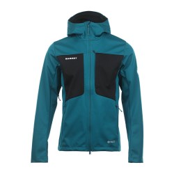 MAMMUT 男款软壳夹克户外休闲运动连帽拉链外套