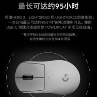 罗技 GPW 四代 鹰眼 双模无线鼠标 44000DPI 黑色