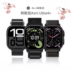 阿斯尼 Asni Ultra4 运动型蓝牙智能手表本地音乐情侣男女款有网络微信真