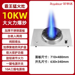 荣事达 今日好价：荣事达新型燃气灶家宴霸王猛火灶10KW厨房煤气灶商用霸王灶万菲达