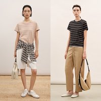 LESS 2026夏新款全棉条纹休闲T恤女2Q5113300