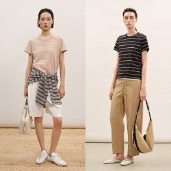 LESS 2026夏新款全棉条纹休闲T恤女2Q5113300