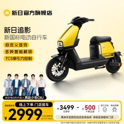新日 门店自提新款电动自行车长续航智能电动车通勤代步电瓶车追影 到店选颜色