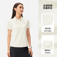 李宁 绅适衫POLO衫女夏季2026新款冰丝高尔夫上衣翻领T恤运动短袖