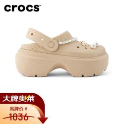 crocs 210271-2Y2 中性休闲凉拖鞋 37码