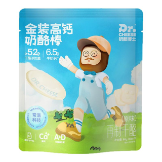 今日必买：奶酪博士 金装高钙奶酪棒 （三种口味 | 共30支）原味*2+草莓味*2+蓝莓味*2
