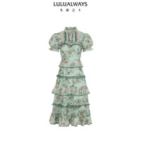 Lulualways 26秋季新款蔷薇夜曲蛋糕连衣裙