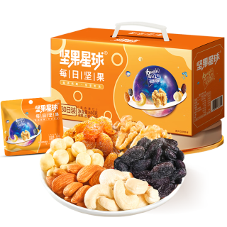 中秋送好礼:沃隆 坚果星球 每日坚果 600g