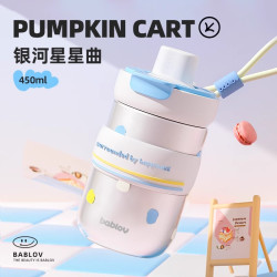 花伴森 吸管保温杯女生实用生日礼物水杯陶瓷覆层咖啡杯杯子