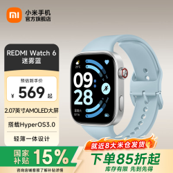 小米 MI）REDMI Watch 6 澎湃OS 3 心率血氧监测 蓝牙通话